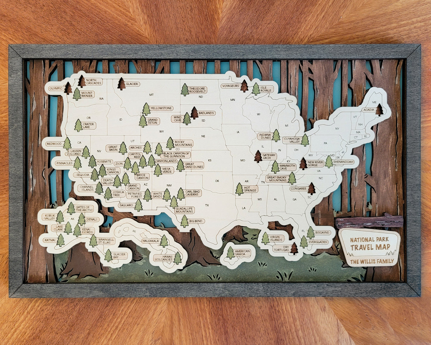 National Parks Travel Maps