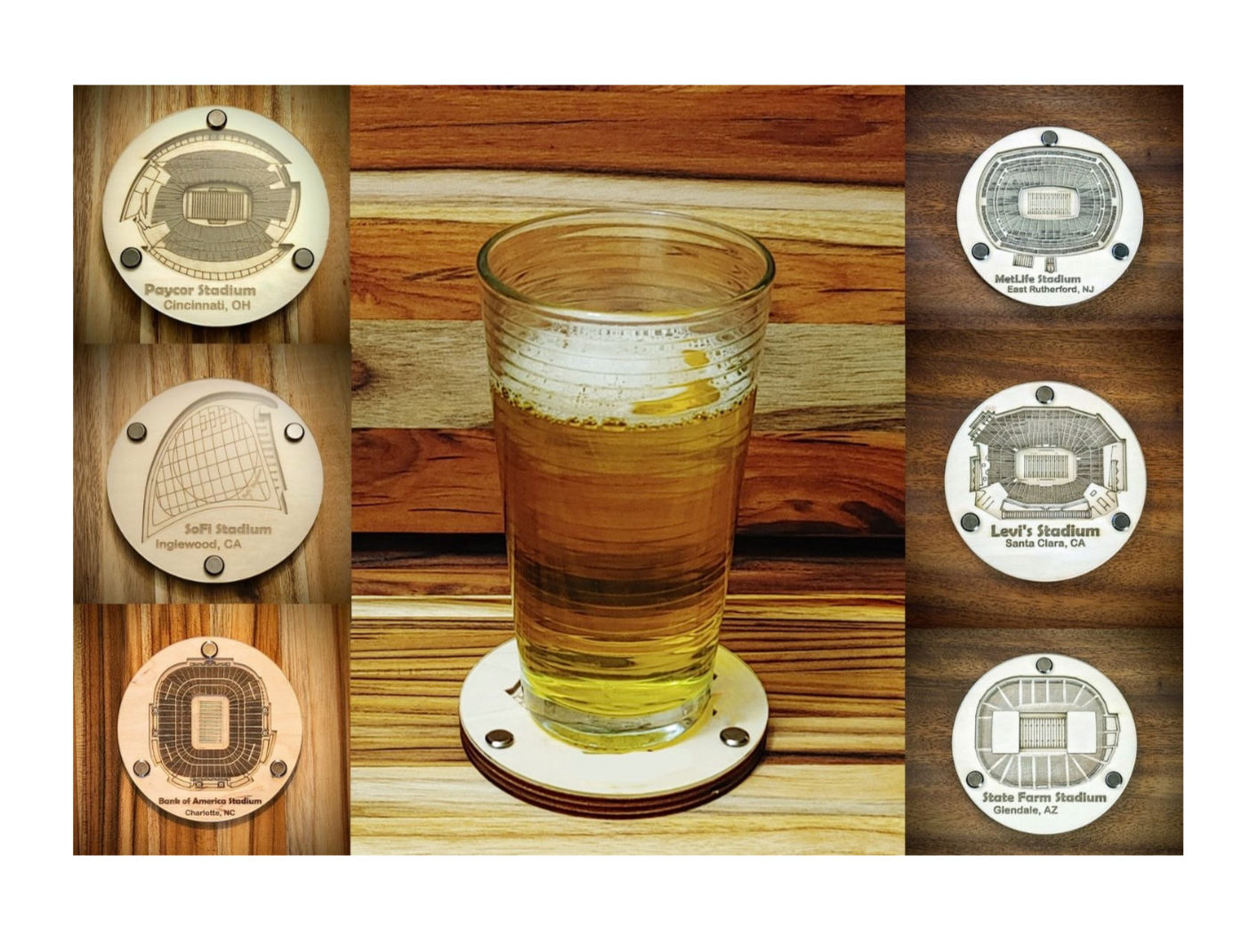 NFL Stadium Coasters