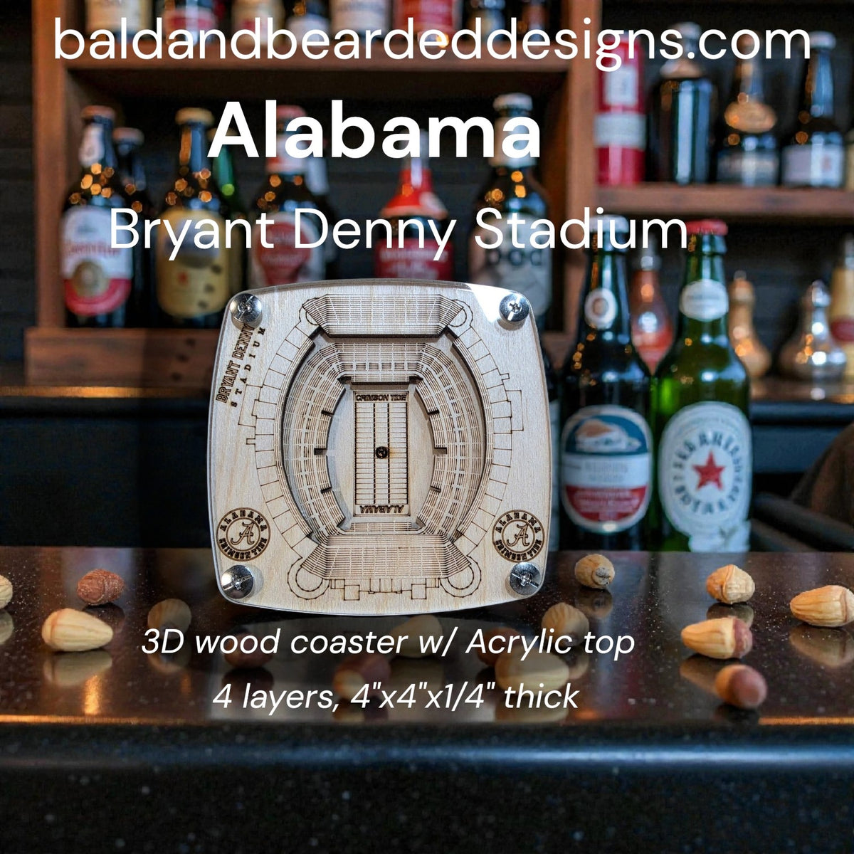 College Stadium Coasters