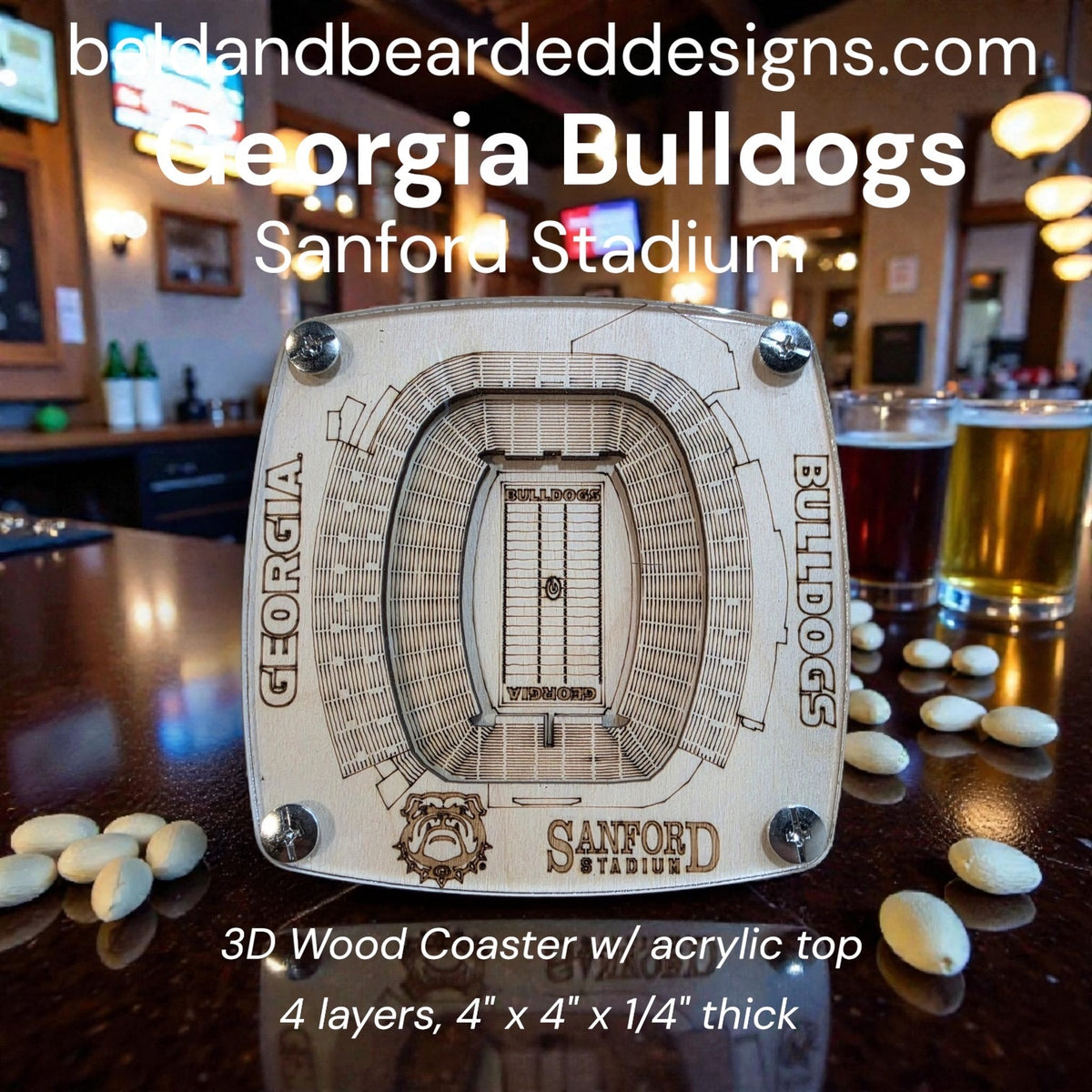 College Stadium Coasters