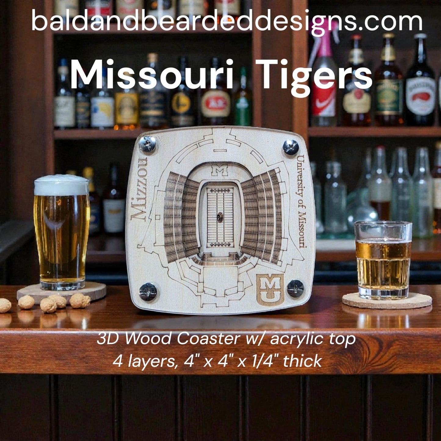 College Stadium Coasters