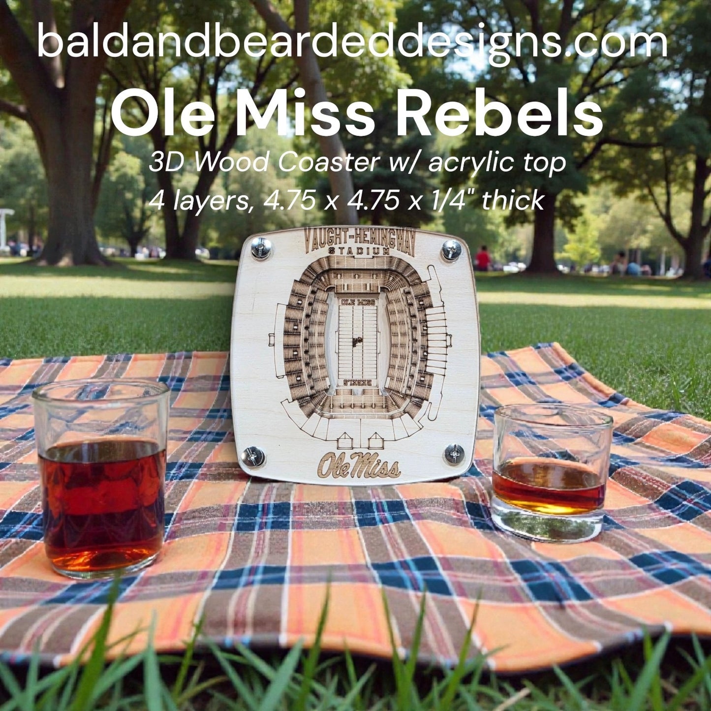 College Stadium Coasters
