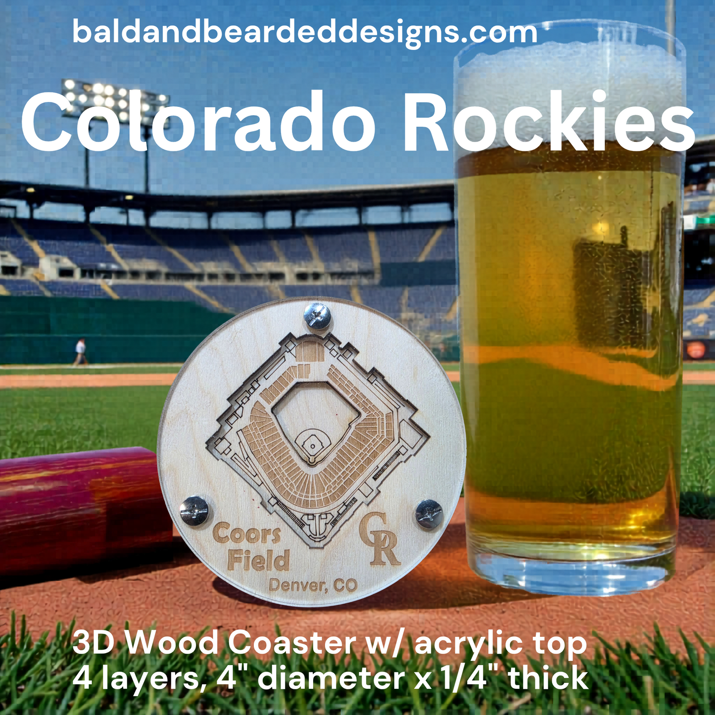 MLB Stadium Coasters