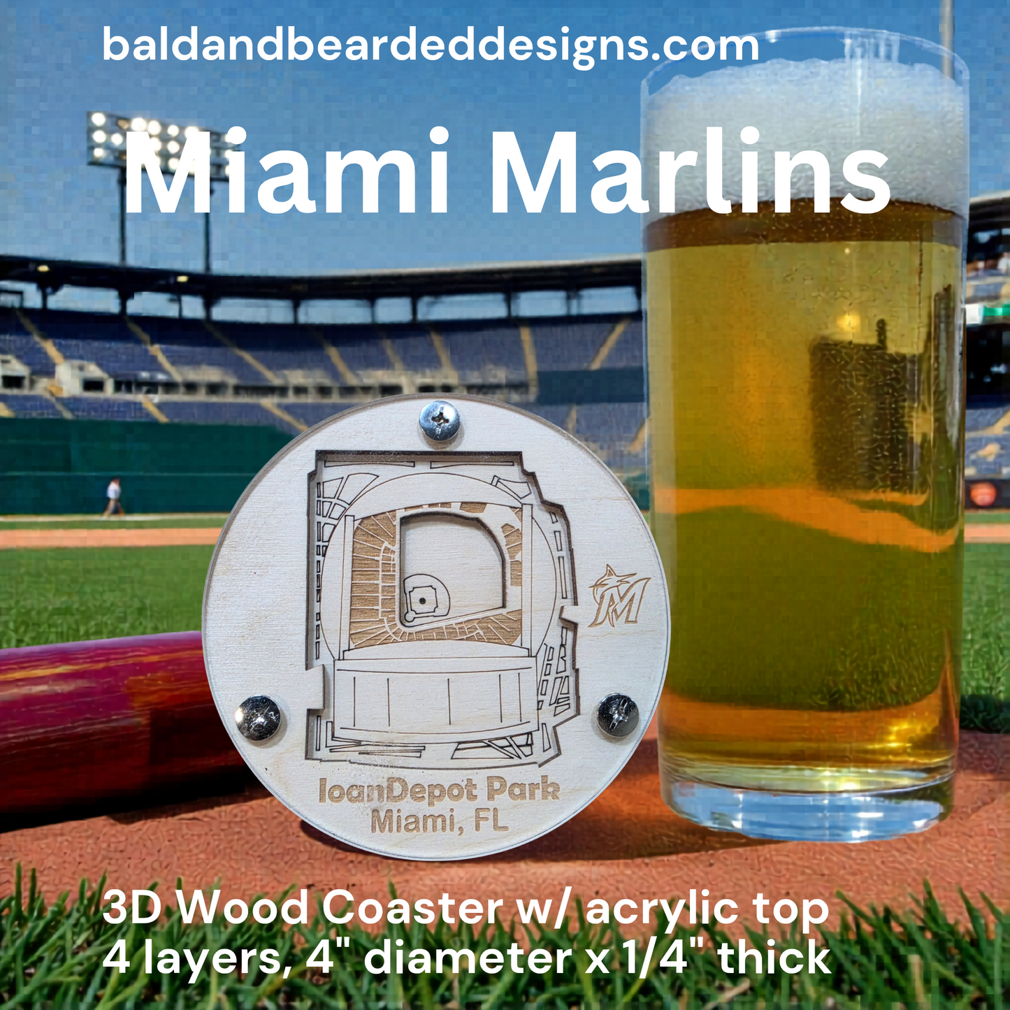 MLB Stadium Coasters