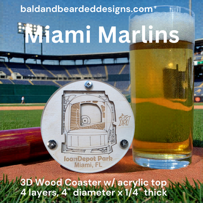 MLB Stadium Coasters