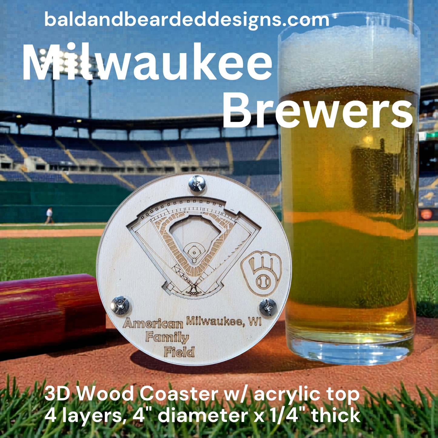 MLB Stadium Coasters