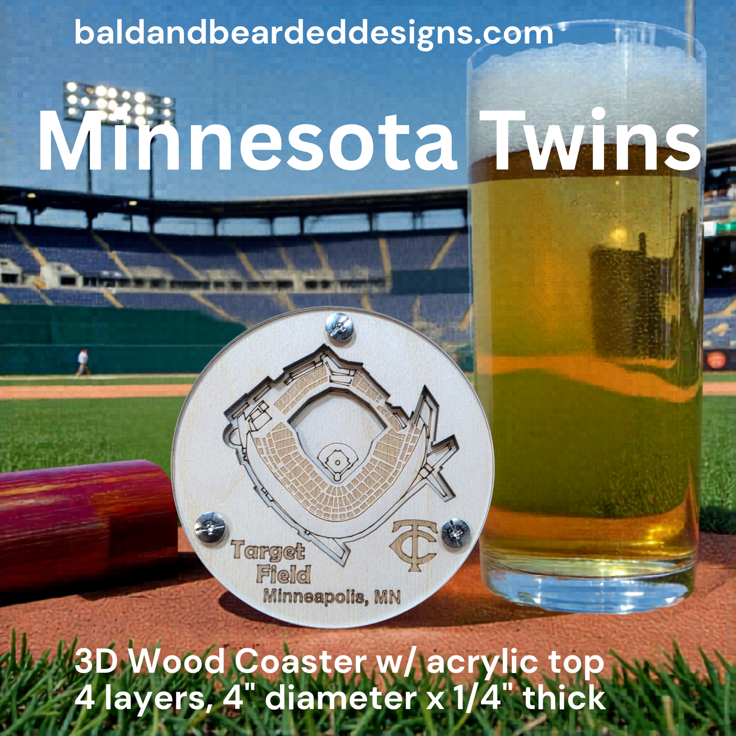 MLB Stadium Coasters